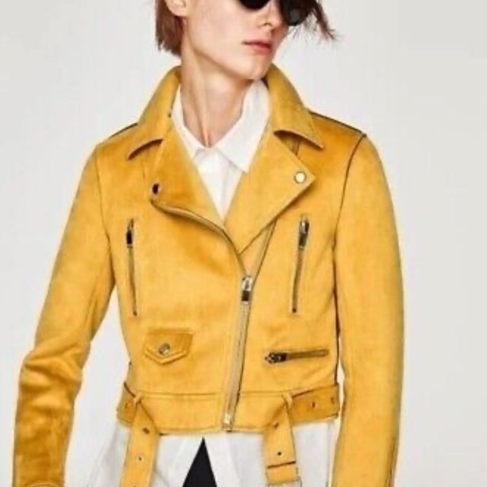 Zara Basic Outwear Department Mustard Yellow Jacket